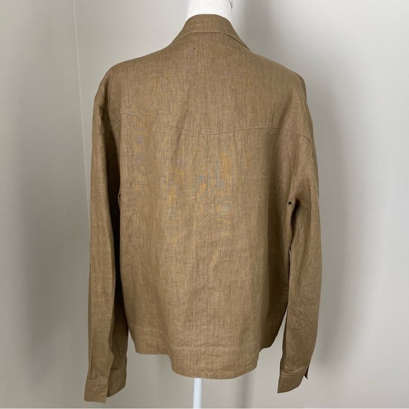 REISS London Brown Zip Up Multi Pocket Cargo Long Sleeve Utility Jacket XL - Picture 4 of 13